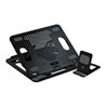 BASE ENFRIADORA ACTECK FROOST PRIME BE225 / 11-17 PUL / 8 NIVELES / GIRATORIA / ANTIDERRAPANTE / INCLUYE PORTA CELULAR / NEGRO /