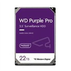 DISCO DURO INTERNO WD PURPLE PRO 22TB 3.5 ESCRITORIO SATA3 6GB/S 512MB 7200RPM 24X7 IA DVR NVR 1-16 BAHIAS 1-64 CAMARAS WD221PUR