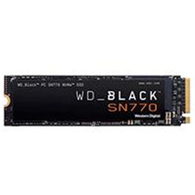 UNIDAD DE ESTADO SOLIDO SSD INTERNO WD BLACK SN770 2TB M.2 2280 NVME PCIE GEN4 LECT.5150MB/S ESCRIT.4850MB/S TBW120 WDS200T3X0E
