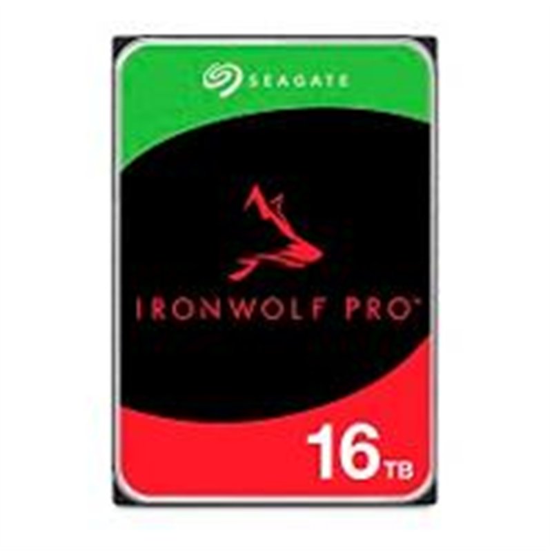 DISCO DURO INTERNO SEAGATE IRONWOLF PRO 16TB 3.5 ESCRITORIO SATA3 6GB/S 256MB 7200RPM 24X7 HOT-PLUG NAS SIN LIMITE DE BAHIAS