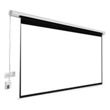 PANTALLA PROYECCION ELECTRICA MULTIMEDIA SCREEN MSE-182, 101 PULGADAS DIAGONAL, MEDIDA 182 CM X 182 CM, FORMATO 1:1, COLOR BLANC