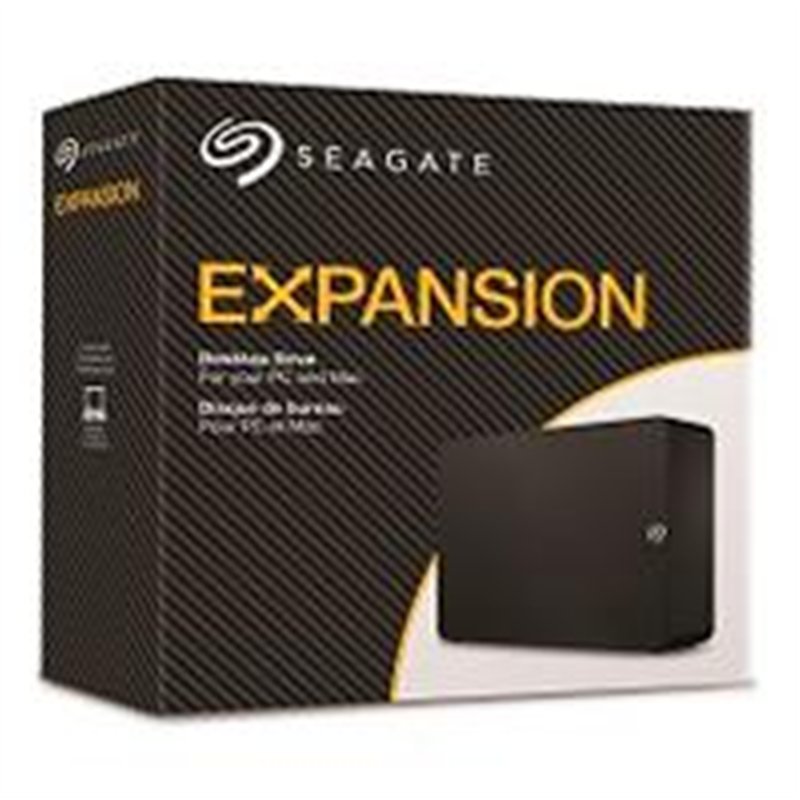 DISCO DURO EXTERNO SEAGATE EXPANSION 8TB 3.5 ESCRITORIO USB 3.0 NEGRO WIN MAC ADAPT DE ALIMENTACION