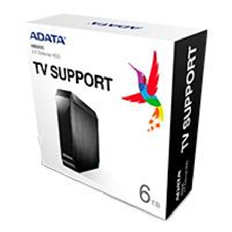 DISCO DURO EXTERNO ADATA HM800 6TB ESCRITORIO 3.5 USB 3.2 WINDOWS MAC LINUX ADAPT ALIMENTACION COLOR NEGRO (AHM800-6TU32G1-CUSBK