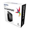 DISCO DURO EXTERNO ADATA HM800 6TB ESCRITORIO 3.5 USB 3.2 WINDOWS MAC LINUX ADAPT ALIMENTACION COLOR NEGRO (AHM800-6TU32G1-CUSBK