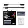UNIDAD DE ESTADO SOLIDO SSD EXTERNO ADATA SE880 500GB PORTATIL USB 3.2 USB TIPO C GRIS TITANIO WINDOWS MAC LINIX ANDROID PS4/5 X
