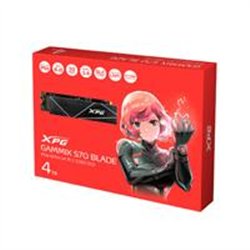 UNIDAD DE ESTADO SOLIDO SSD INTERNO XPG GAMMIX S70 BLADE 4TB M.2 2280 NVME PCIE GEN 4X4 LECT.7400 ESCRIT. 6100 MBS 3DNAND PC LAP