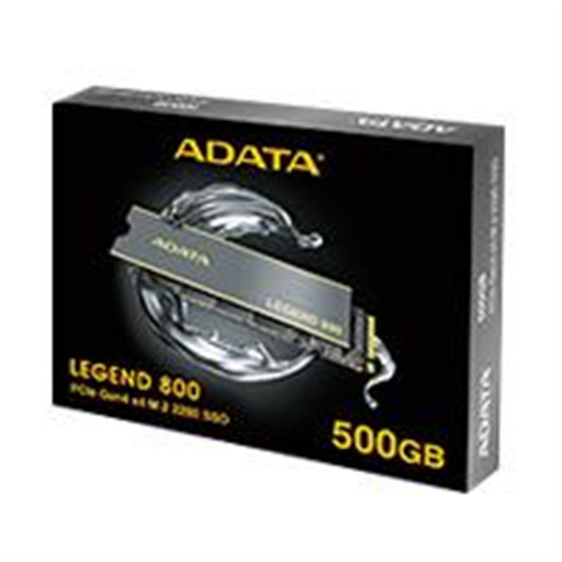 UNIDAD DE ESTADO SOLIDO SSD INTERNO ADATA LEGEND 800 500GB M.2 2280 NVME PCIE GEN 4X4 LECT.3500 ESCRIT.2800 MBS PC LAPTOP MINIPC