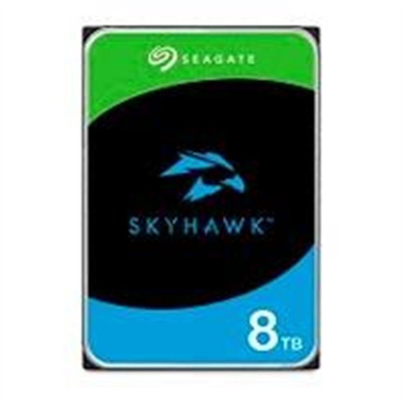 DISCO DURO INTERNO SEAGATE SKYHAWK 8TB 3.5 ESCRITORIO SATA3 6GB/S 256MB 5400RPM VIDEO VIGILANCIA 24X7 DVR Y NVR 1-16 BAHIAS 1-64