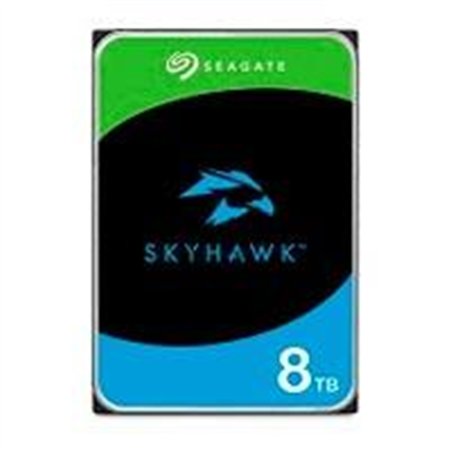 DISCO DURO INTERNO SEAGATE SKYHAWK 8TB 3.5 ESCRITORIO SATA3 6GB/S 256MB 5400RPM VIDEO VIGILANCIA 24X7 DVR Y NVR 1-16 BAHIAS 1-64
