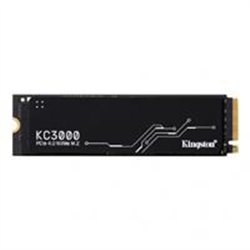 UNIDAD DE ESTADO SOLIDO KINGSTON INTERNO KC3000 4096GB M.2 2280 NVME PCIE GEN 4X4 LECT.7000/ESCRIT.7000 MB/S PC/LAPTOP SKC3000D/
