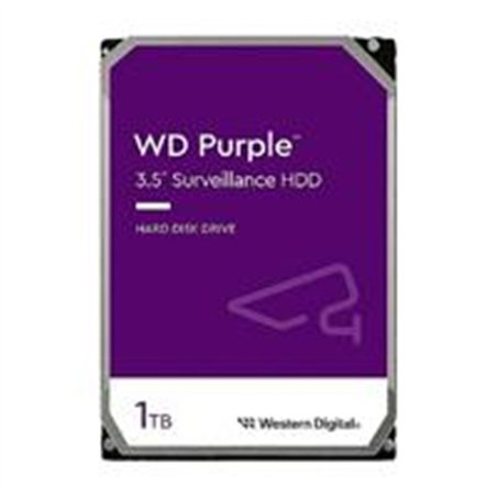 DISCO DURO INTERNO WD PURPLE 1TB 3.5 ESCRITORIO SATA3 6GB/S 64MB 5400RPM 24X7 DVR NVR 1-8 BAHIAS 1-64 CAMARAS WD11PURZ