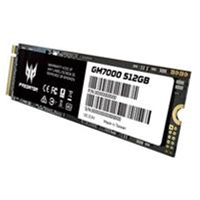 UNIDAD DE ESTADO SOLIDO SSD INTERNO PREDATOR GM7000 2TB M.2 2280 NVME PCIE GEN 4X4 LECT.7400 ESCRIT.6700 MBS 3D TLC NAND PC LAPT