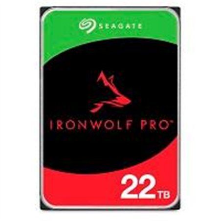 DISCO DURO INTERNO SEAGATE IRONWOLF PRO 22TB 3.5 ESCRITORIO SATA3 6GB/S 512MB 7200RPM 24X7 HOT-PLUG NAS SIN LIMITE DE BAHIAS