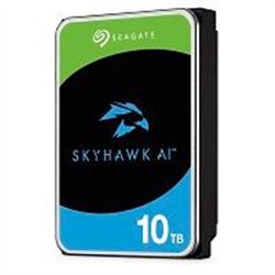 DISCO DURO INTERNO SEAGATE SKYHAWK AI 10TB 3.5 ESCRITORIO SATA3 6GB/S 256MB 7200RPM VIDEO VIGILANCIA AI 24X7 NVR 1-16 BAHIAS 1-6