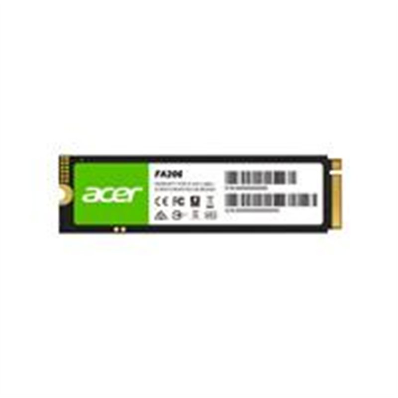 UNIDAD DE ESTADO SOLIDO SSD INTERNO ACER FA200 4TB M.2 2280 NVME PCIE GEN 4X4 LECT.7200 ESCRIT.6800 MBS 3D TLC NAND PC LAPTOP MI