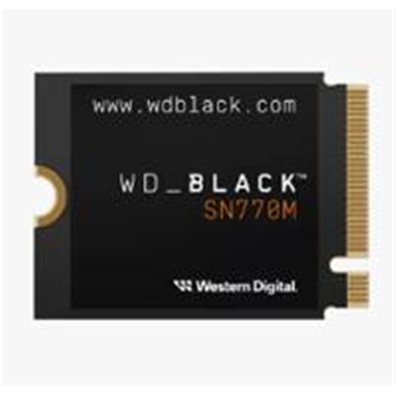 UNIDAD DE ESTADO SOLIDO SSD INTERNO WD BLACK SN770M 500GB M.2 2230 NVME PCIE GEN4 LECT.5000MB/S ESCRIT.4000MB/S TBW 300 WDS500G3