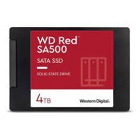 UNIDAD DE ESTADO SOLIDO SSD INTERNO WD RED SA500 4TB 2.5 SATA3 6GB/S LECT.560MBS ESCRIT 520MBS 7MM NAS WDS400T2R0A