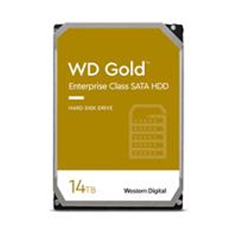 DISCO DURO INTERNO WD GOLD 14TB 3.5 ESCRITORIO SATA3 6GB/S 512MB 7200RPM 24X7 HOTPLUG NAS DVR NVR SERVER DATACENTER  WD142KRYZ