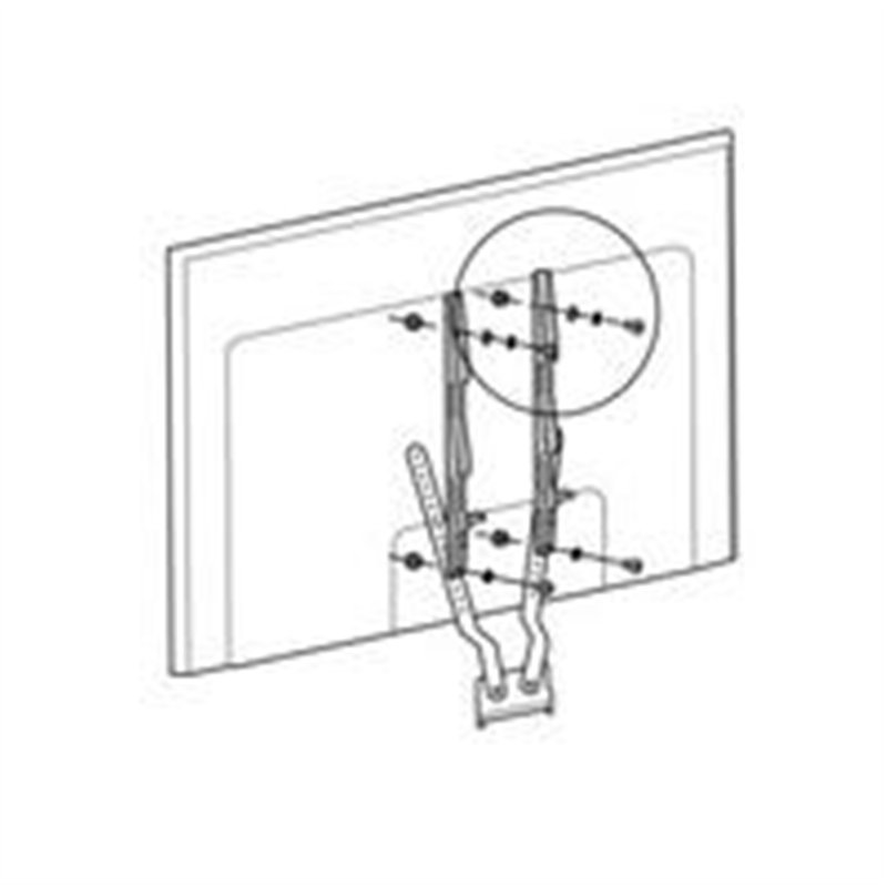KIT DE MONTAJE VESA HP POLY 875L1AA/ PARA STUDIO P15 Y R30 PARA MONTAJE ENCIMA O DEBAJO DE LA PANTALLAINCLUYE SOPORTES Y ACCESOR