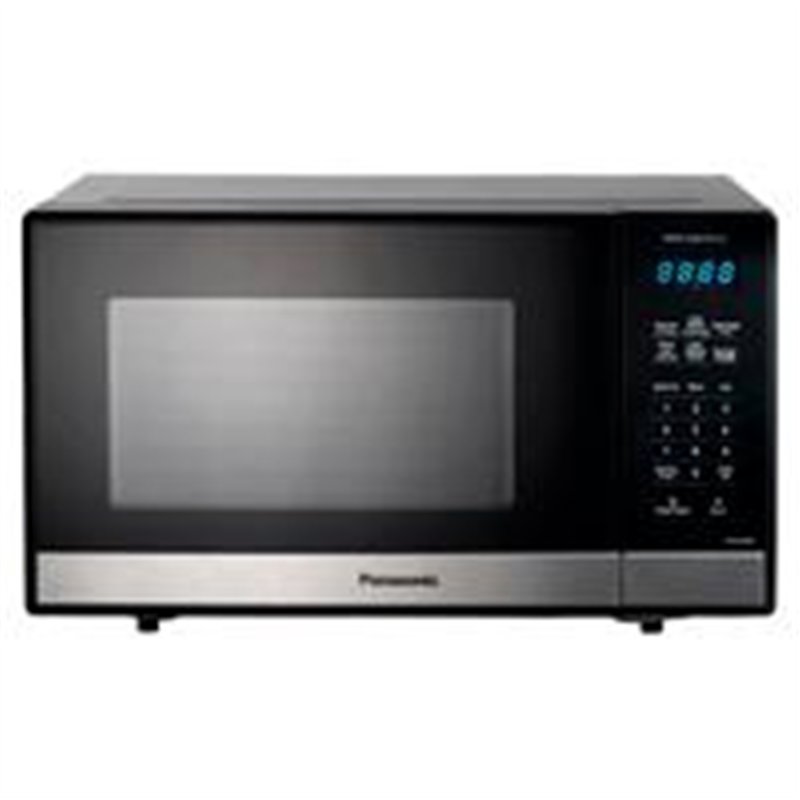 HORNO DE MICROONDAS PANASONIC 0.9 P3, 900W, COLOR PLATA/NEGRO, 7 MENUS PREESTABLECIDOS, DESCONGELAMIENTO DE 3 KG, 10 NIVELES DE 
