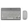 KIT TECLADO Y MOUSE INALAMBRICO BLUETOOTH RECARGABLE ERGONOMICO COMPACTO PERFECT CHOICE GENOVA - NEGRO