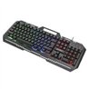 TECLADO GAMING LED , MANHATTAN , 180610 ,CON PÁNEL METÁLICO PARA CELULAR