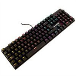 TECLADO GAMING MECANICO LUZ RGB BASTION VORTRED BY PERFECT CHOICE LEGACY - NEGRO