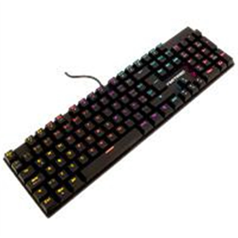 TECLADO GAMING MECANICO LUZ RGB BASTION VORTRED BY PERFECT CHOICE LEGACY - NEGRO