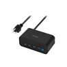 CARGADOR ACTECK ENERGON MATE CE676 / EXTENSIN DE ESCRITORIO / 2 X USB / 2 X TIPO C / 3 X CONTACTOS / SUPRESOR DE PICOS / INDICAD