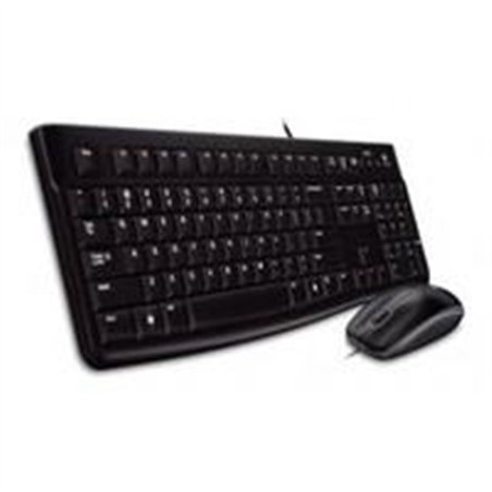 TECLADO/MOUSE LOGITECH MK120 NEGRO ALAMBRICOS USB PC / WINDOWS