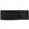 TECLADO LOGITECH K120 NEGRO ALAMBRICO USB PC / WINDOWS RESISTENTE A DERRAMES