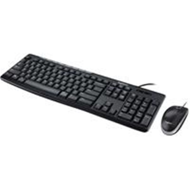 TECLADO/MOUSE LOGITECH MK200 NEGRO ALAMBRICOS MULTIMEDIA/OPTICO USB PC