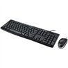 TECLADO/MOUSE LOGITECH MK200 NEGRO ALAMBRICOS MULTIMEDIA/OPTICO USB PC