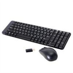 TECLADO/MOUSE LOGITECH MK220 NEGRO INALAMBRICOS COMPACTO USB ALCANCE HASTA 10 MTS
