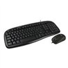 KIT TECLADO Y MOUSE ALAMBRICOS CONECTOR USB IDEAL PARA USUARIOS DIESTROS Y ZURDOS EASY LINE BY PERFECT CHOICE BALANCE - NEGRO