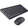 KIT TECLADO Y MOUSE QUARONI INALAMBRICO 2.4GHZ COLOR NEGRO