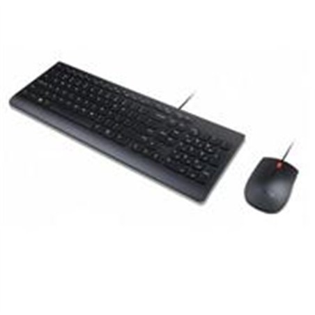 KIT DE TECLADO Y MOUSE  LENOVO  ESSENTIAL ALAMBRICO USB NEGRO ESPAÑOL