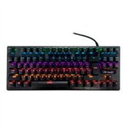 TECLADO MECANICO OCELOT GAMING OGMK02 / SWITCH AZUL / RGB / 88 TECLAS / ANTHIGOSTING / USB / COLOR NEGRO