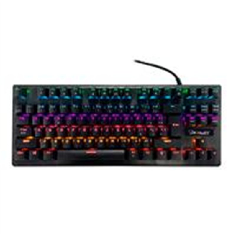 TECLADO MECANICO OCELOT GAMING OGMK02 / SWITCH AZUL / RGB / 88 TECLAS / ANTHIGOSTING / USB / COLOR NEGRO