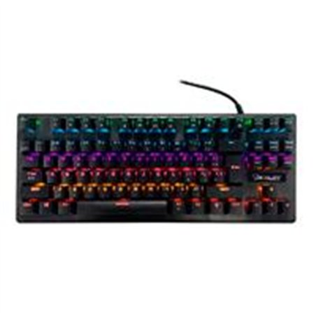 TECLADO MECANICO OCELOT GAMING OGMK02 / SWITCH AZUL / RGB / 88 TECLAS / ANTHIGOSTING / USB / COLOR NEGRO