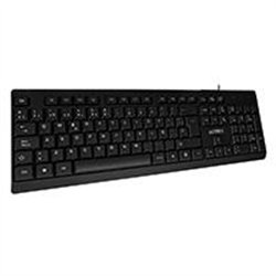 TECLADO ACTECK INSPIRE TA210 / ALAMBRICO USB / ESPAÑOL / 105 TECLAS / WINDOWS / MEMBRANA / NEGRO / AC-928946