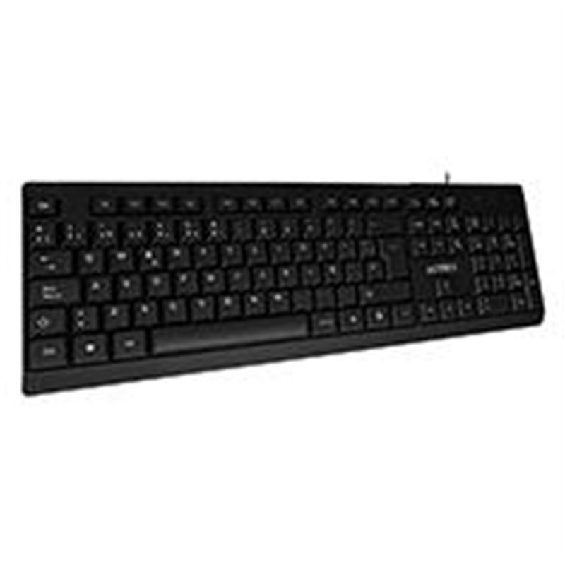 TECLADO ACTECK INSPIRE TA210 / ALAMBRICO USB / ESPAÑOL / 105 TECLAS / WINDOWS / MEMBRANA / NEGRO / AC-928946