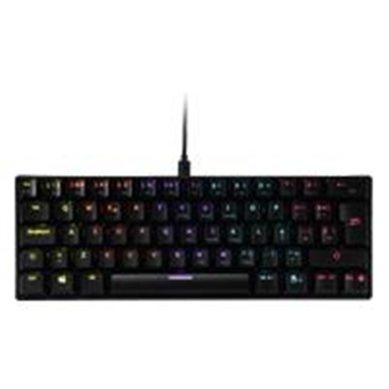 TECLADO MECANICO OCELOT/FORMA 60/ALAMBRICO/PLASTICO/ILUMINACION TIPO RGB/GAMER