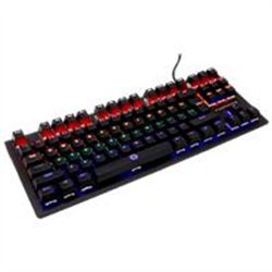 TECLADO GAMER MECANICO USB PARA VIDEOJUEGOS VORTRED BY PERFECT CHOICE NEGRO