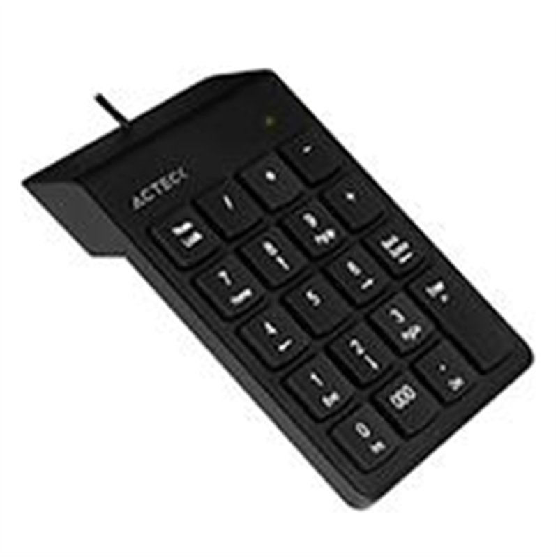 TECLADO ACTECK INSPIRE TN220 / NUMERICO / ALAMBRICO USB / 19 TECLAS / NEGRO / AC-932622