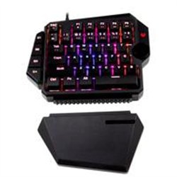 TECLADO GAMER BALAM RUSH DOMINATE GK540 / ALAMBRICO USB / ILUMINACION RGB / MULTIMEDIA / MECANICO A UNA MANO / ESPAÑOL / 39 TECL