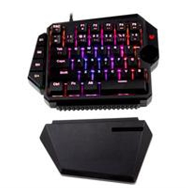 TECLADO GAMER BALAM RUSH DOMINATE GK540 / ALAMBRICO USB / ILUMINACION RGB / MULTIMEDIA / MECANICO A UNA MANO / ESPAÑOL / 39 TECL