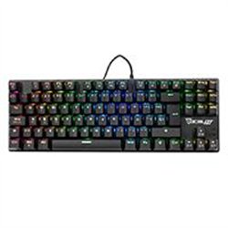 TECLADO MECANICO OCELOT GAMING OK-TKL2 / SWITCH ROJO / FULL RGB / 88 TECLAS / ANTHIGOSTING / USB / COLOR NEGRO
