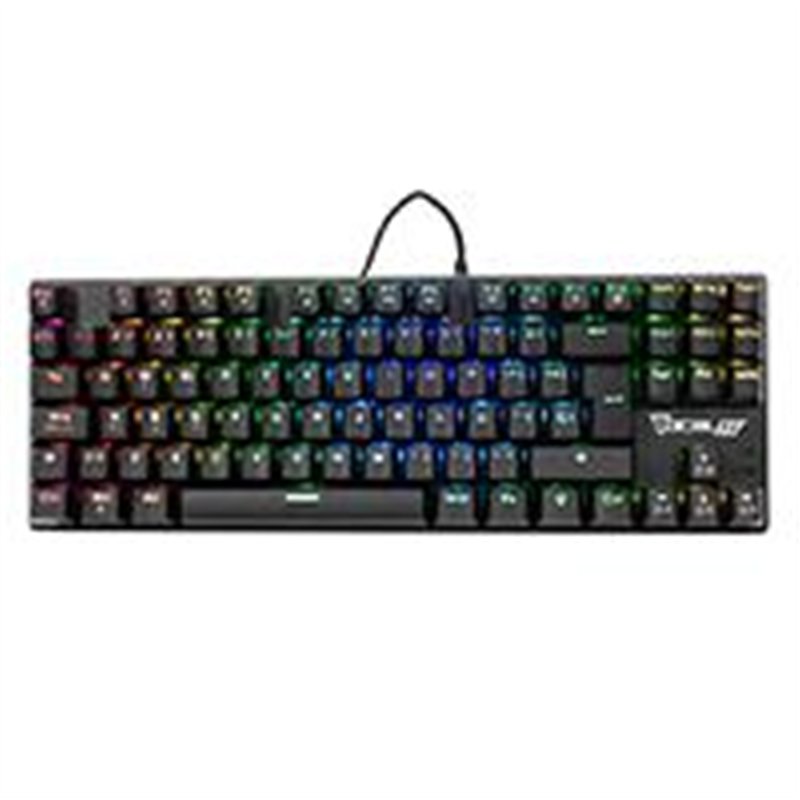 TECLADO MECANICO OCELOT GAMING OK-TKL2 / SWITCH ROJO / FULL RGB / 88 TECLAS / ANTHIGOSTING / USB / COLOR NEGRO