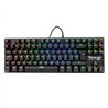 TECLADO MECANICO OCELOT GAMING OK-TKL2 / SWITCH ROJO / FULL RGB / 88 TECLAS / ANTHIGOSTING / USB / COLOR NEGRO